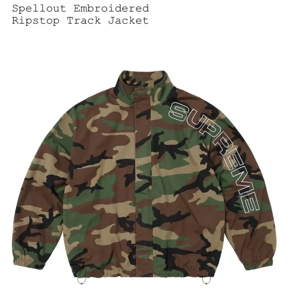 Supreme Jackets Coats New Supreme Camouflage Spellout